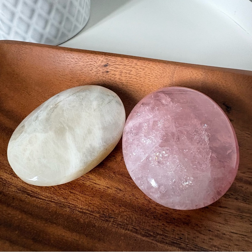 Moving Sale! 2 Ocean Jaspers, Septarian Nodules Sphere, Moon Stone, Rose Quartz - Picture 5 of 8